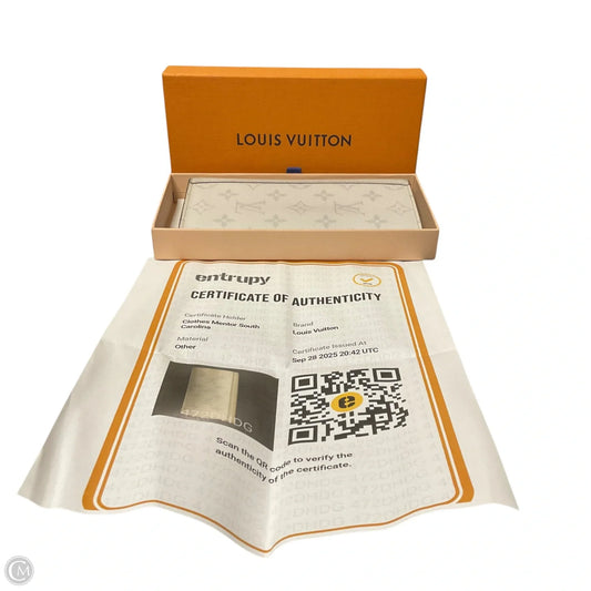 Wallet Luxury Designer By Louis Vuitton, Size: Medium