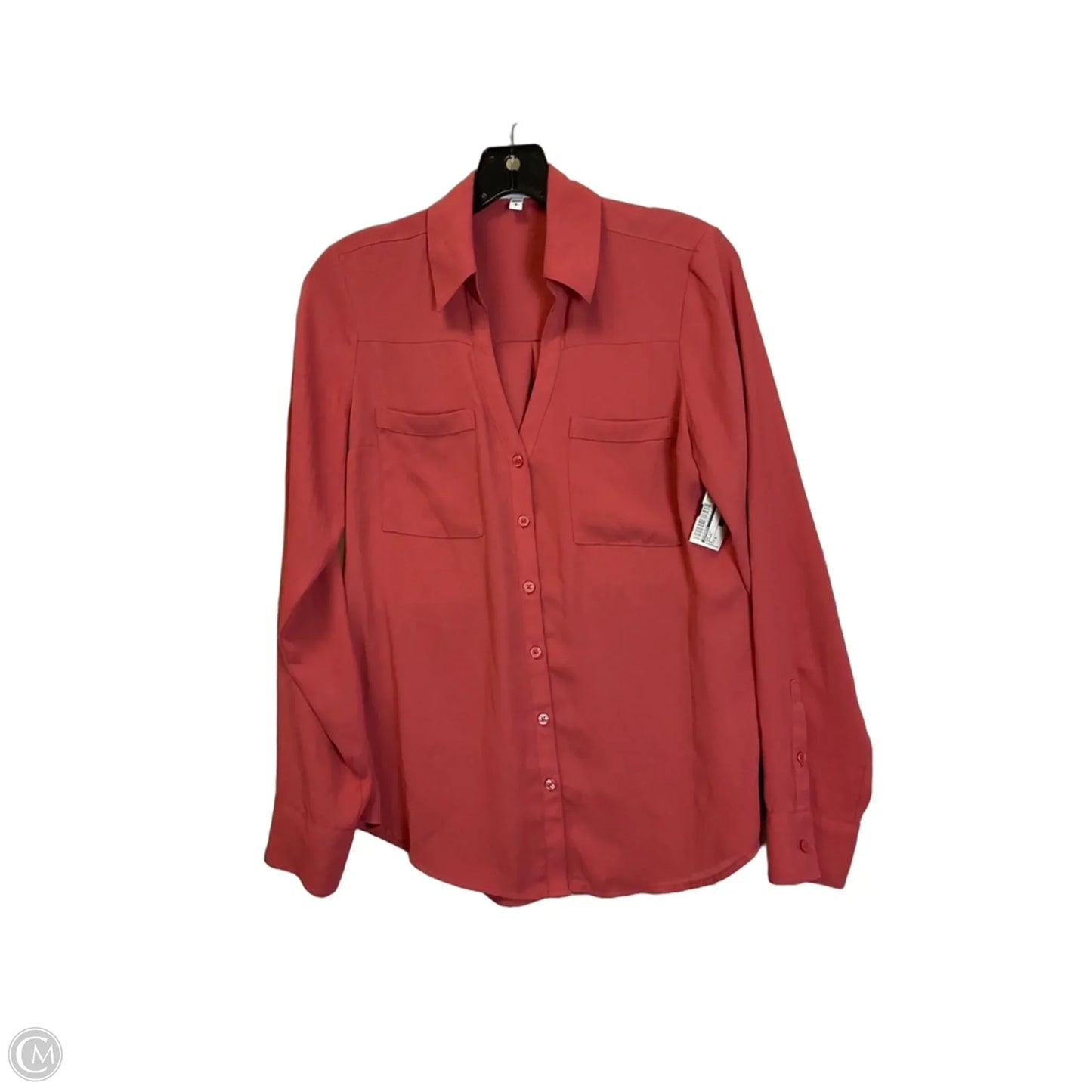 Top Long Sleeve By Express In Orange, Size: S