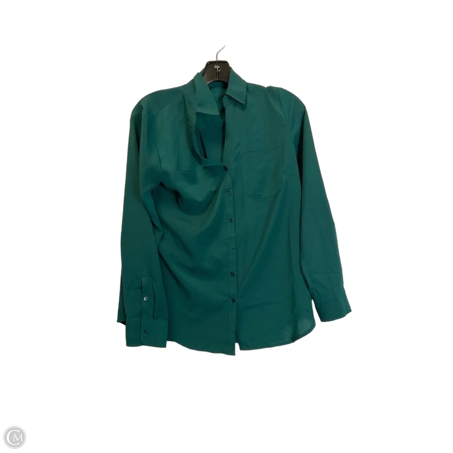 Top Long Sleeve By Express In Green, Size: S