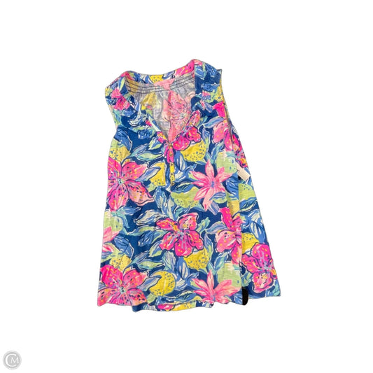 Top Sleeveless Designer By Lilly Pulitzer In Navy, Size: S