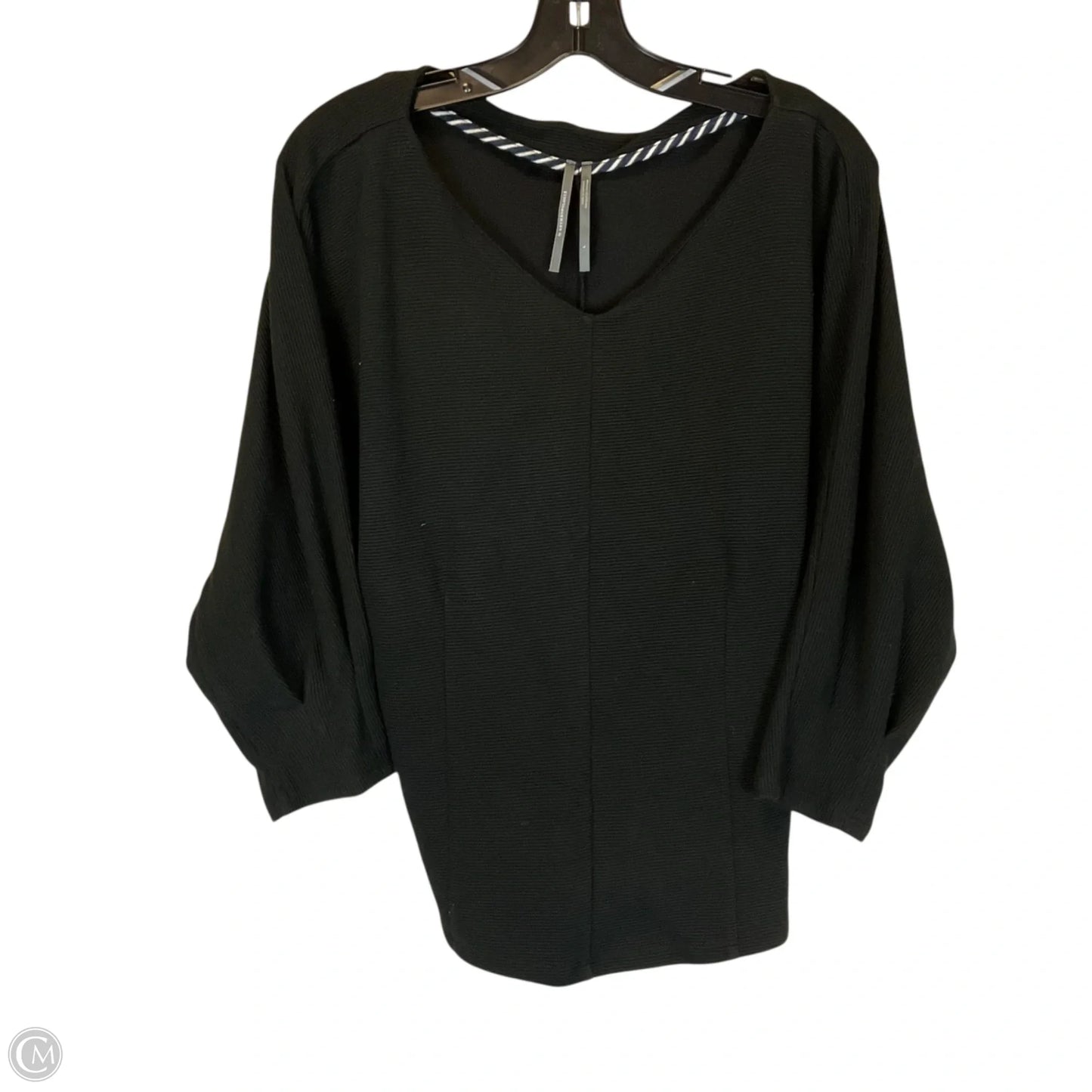 Top Long Sleeve By Anthropologie In Black, Size: L