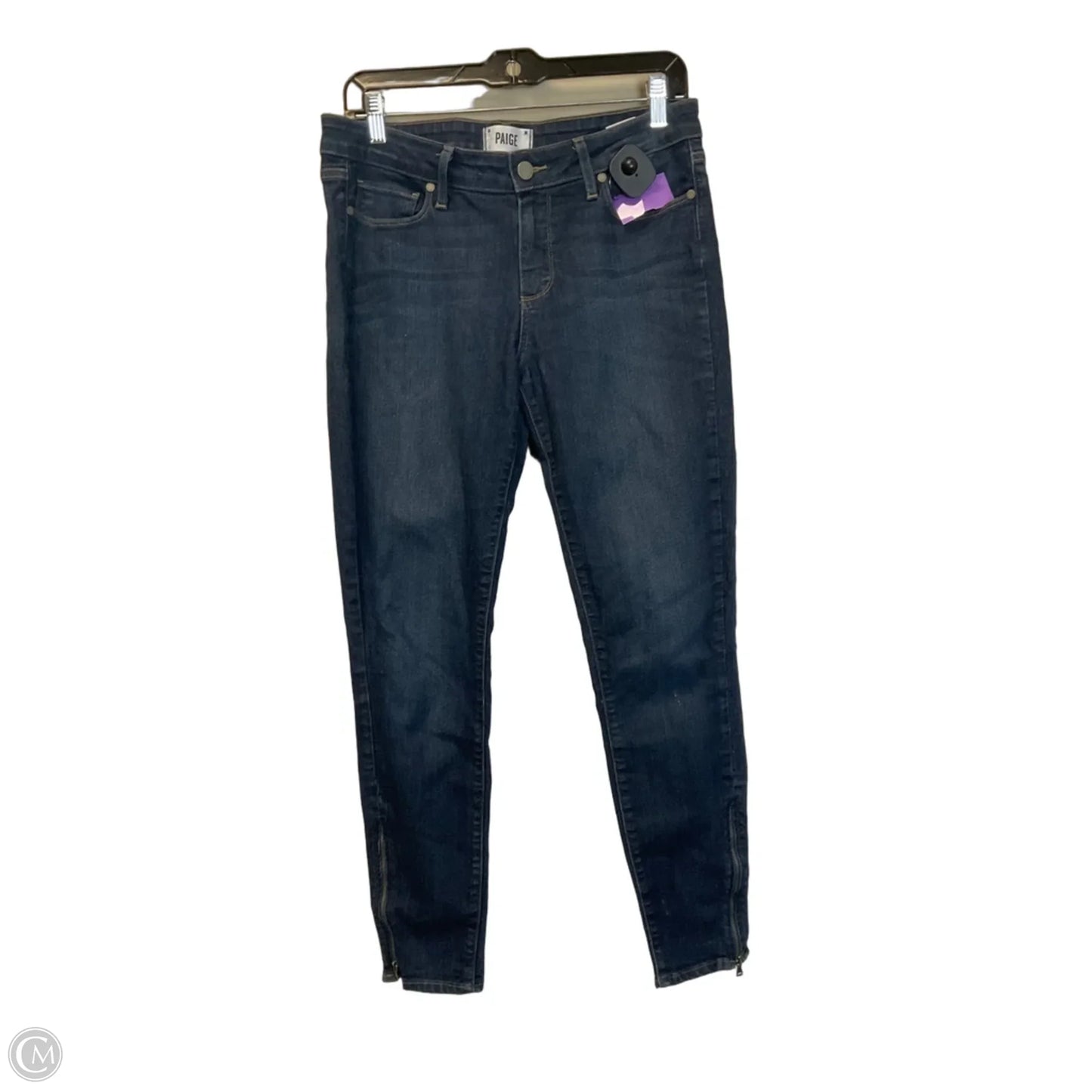 Jeans Skinny By Paige In Blue Denim, Size: 10