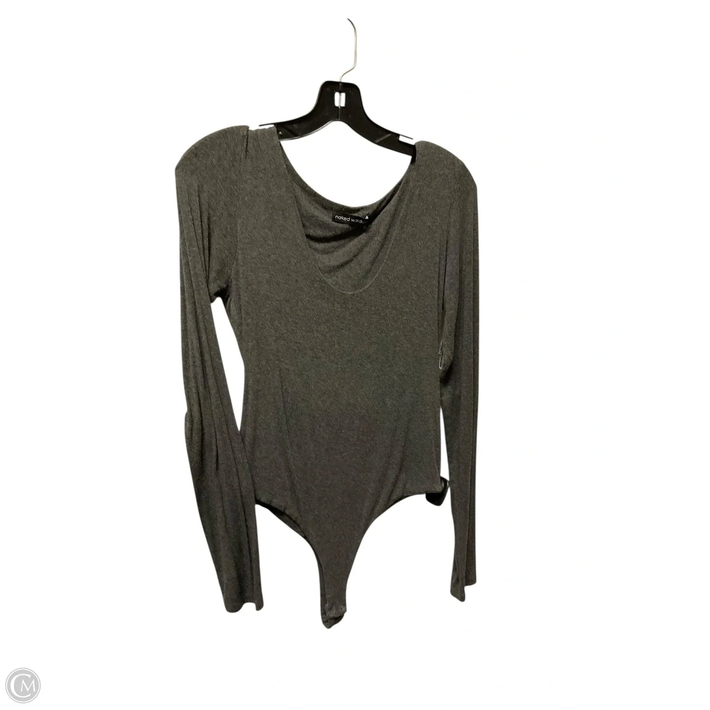 Bodysuit By Clothes Mentor In Grey, Size: L