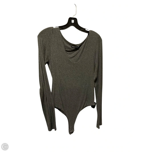 Bodysuit By Clothes Mentor In Grey, Size: L