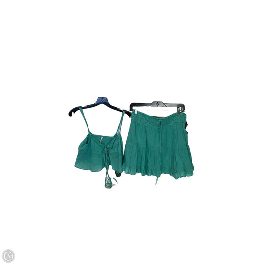 Skirt Set 2pc By Free People In Teal, Size: S