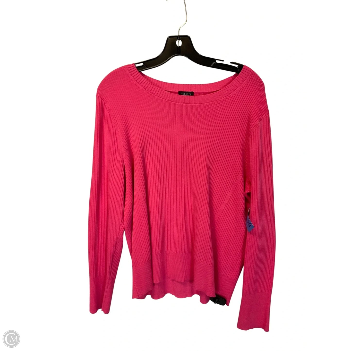 Top Long Sleeve By Talbots In Pink, Size: L