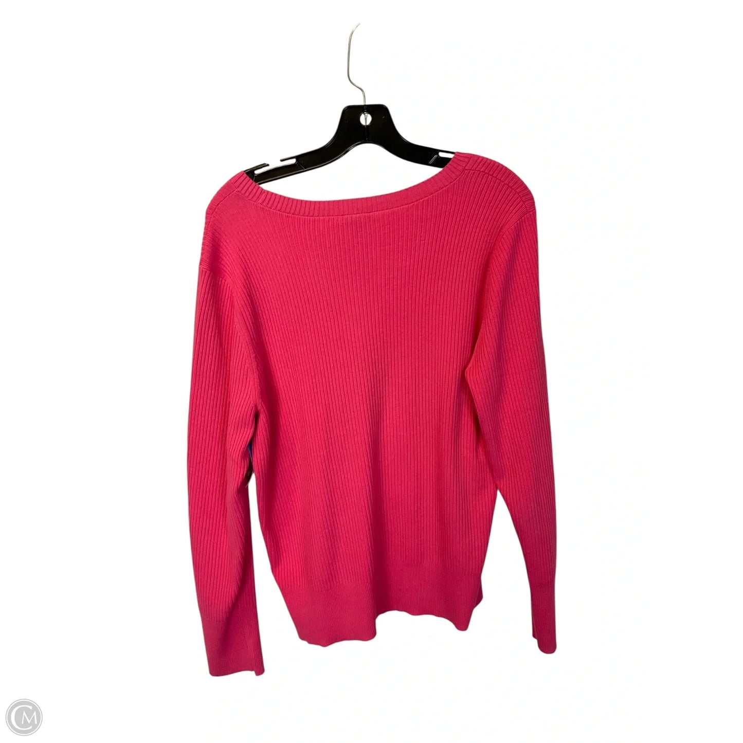 Top Long Sleeve By Talbots In Pink, Size: L