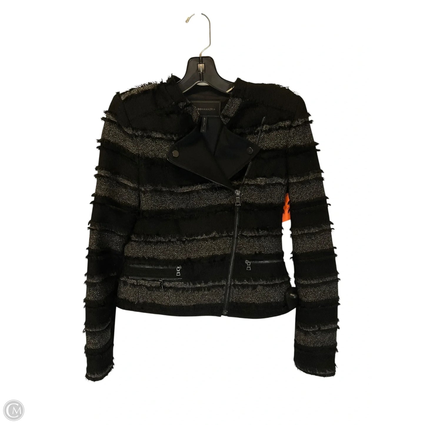 Jacket Moto By Bcbgmaxazria In Black, Size: Xs