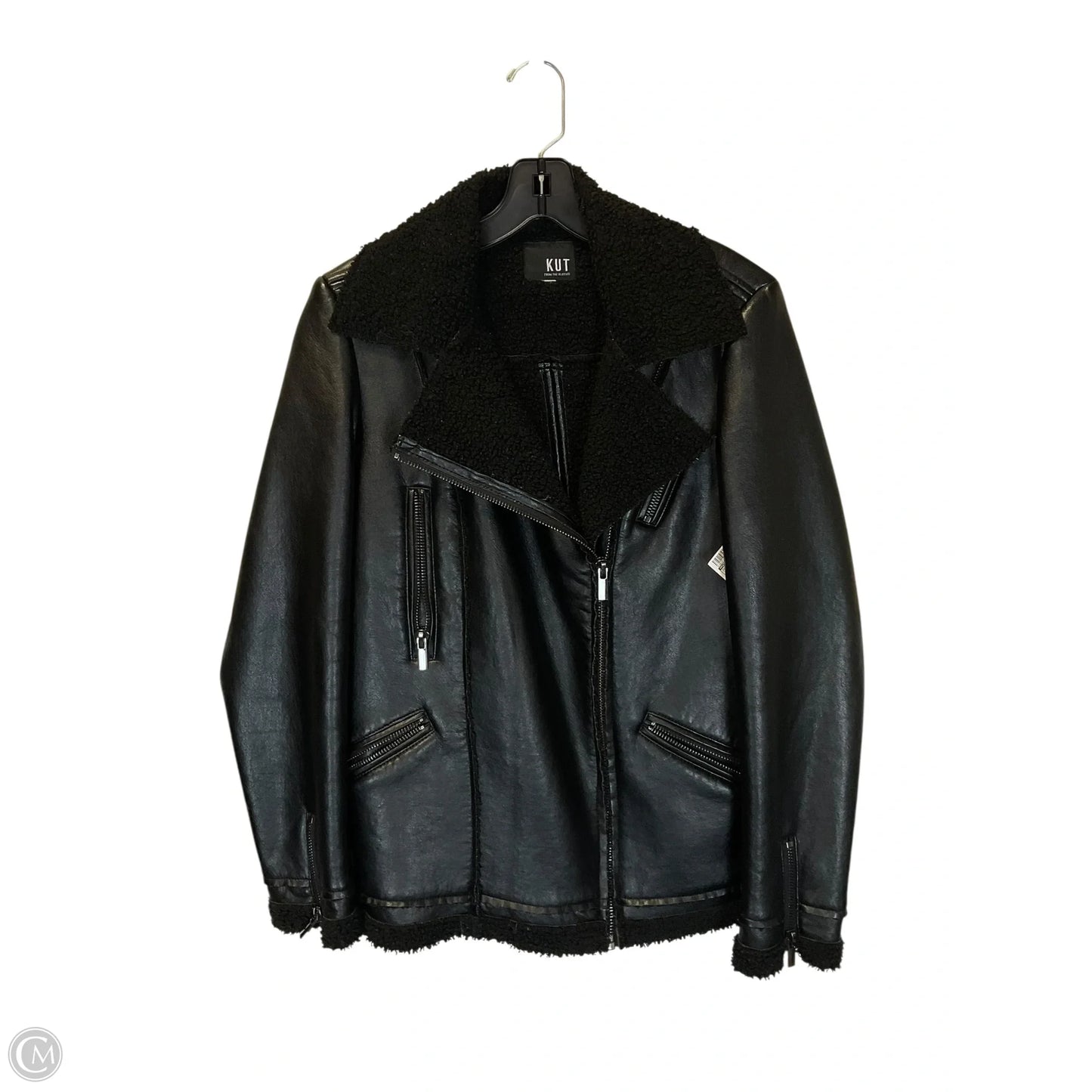 Jacket Moto By Kut In Black, Size: M