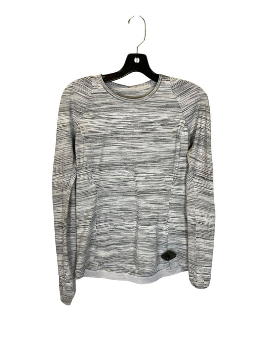 Athletic Top Long Sleeve Crewneck By Lululemon In Grey, Size: 8