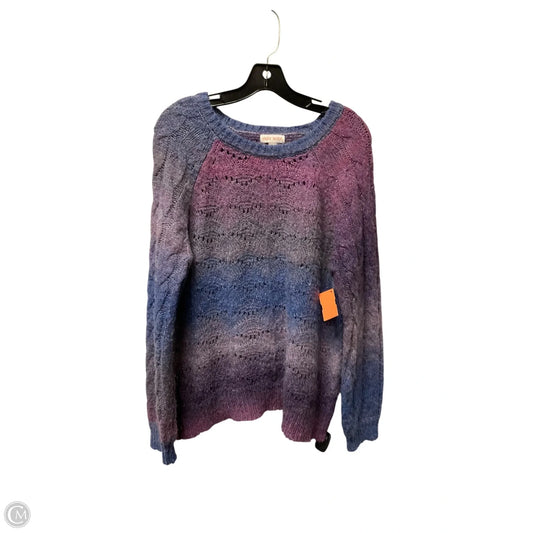 Sweater By Knox Rose In Purple, Size: L