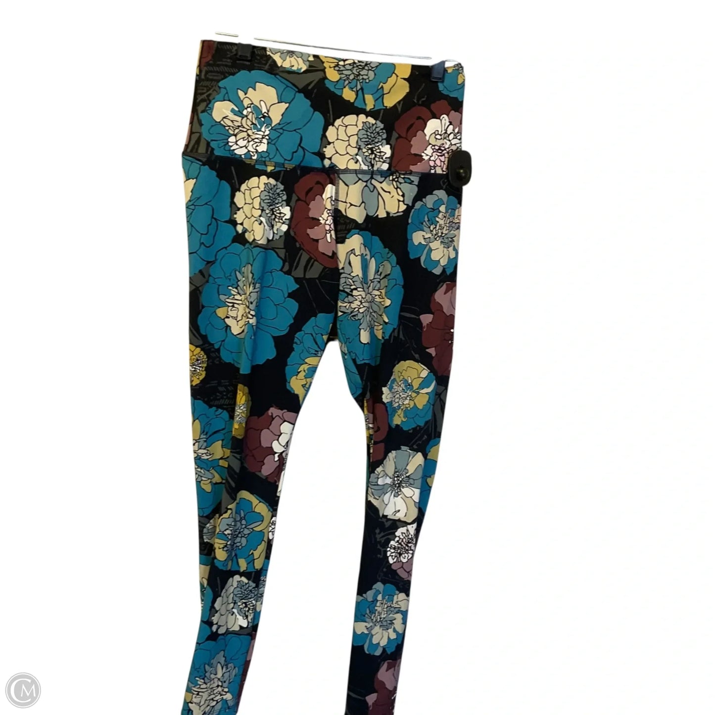 Athletic Leggings By Adidas In Multi-colored, Size: M