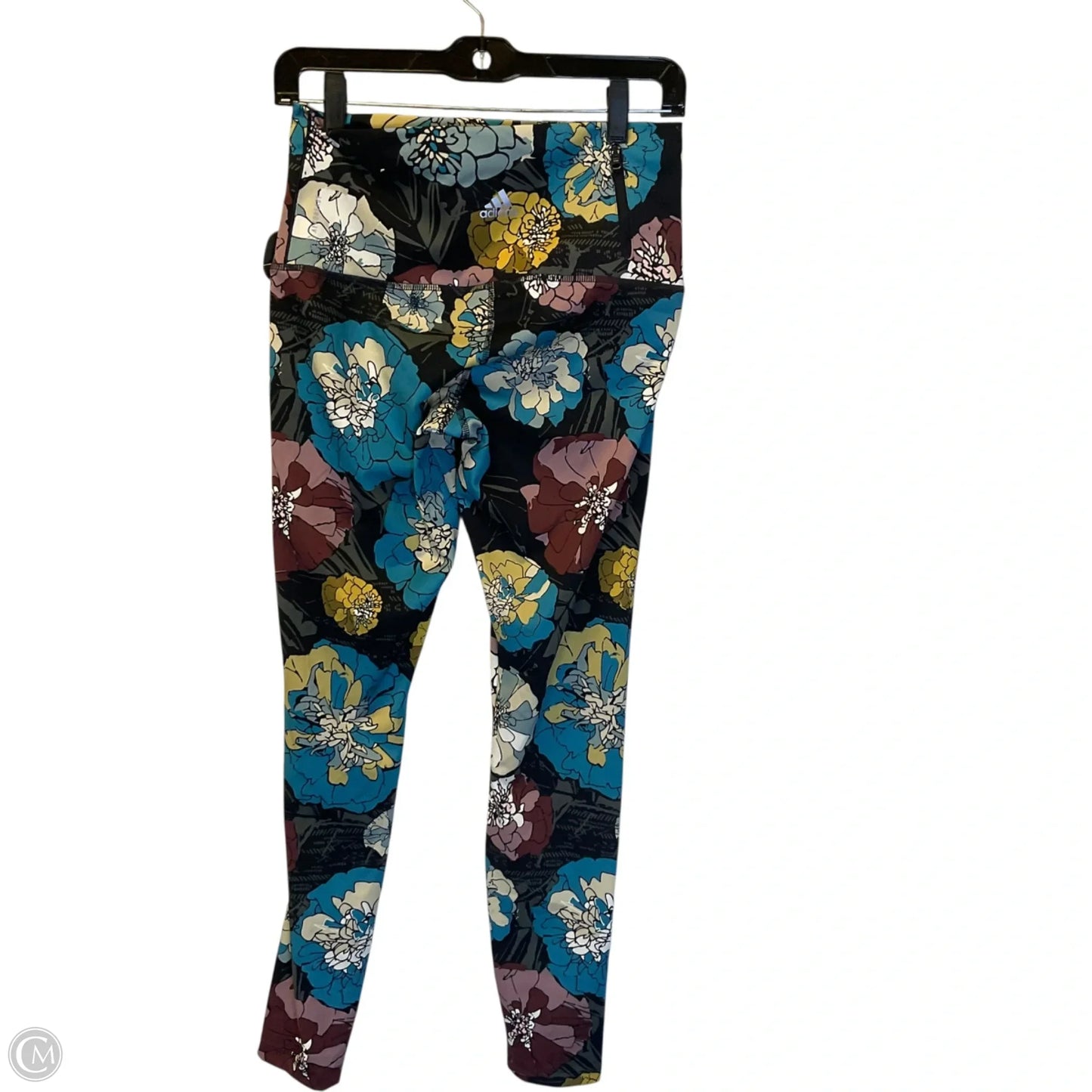 Athletic Leggings By Adidas In Multi-colored, Size: M