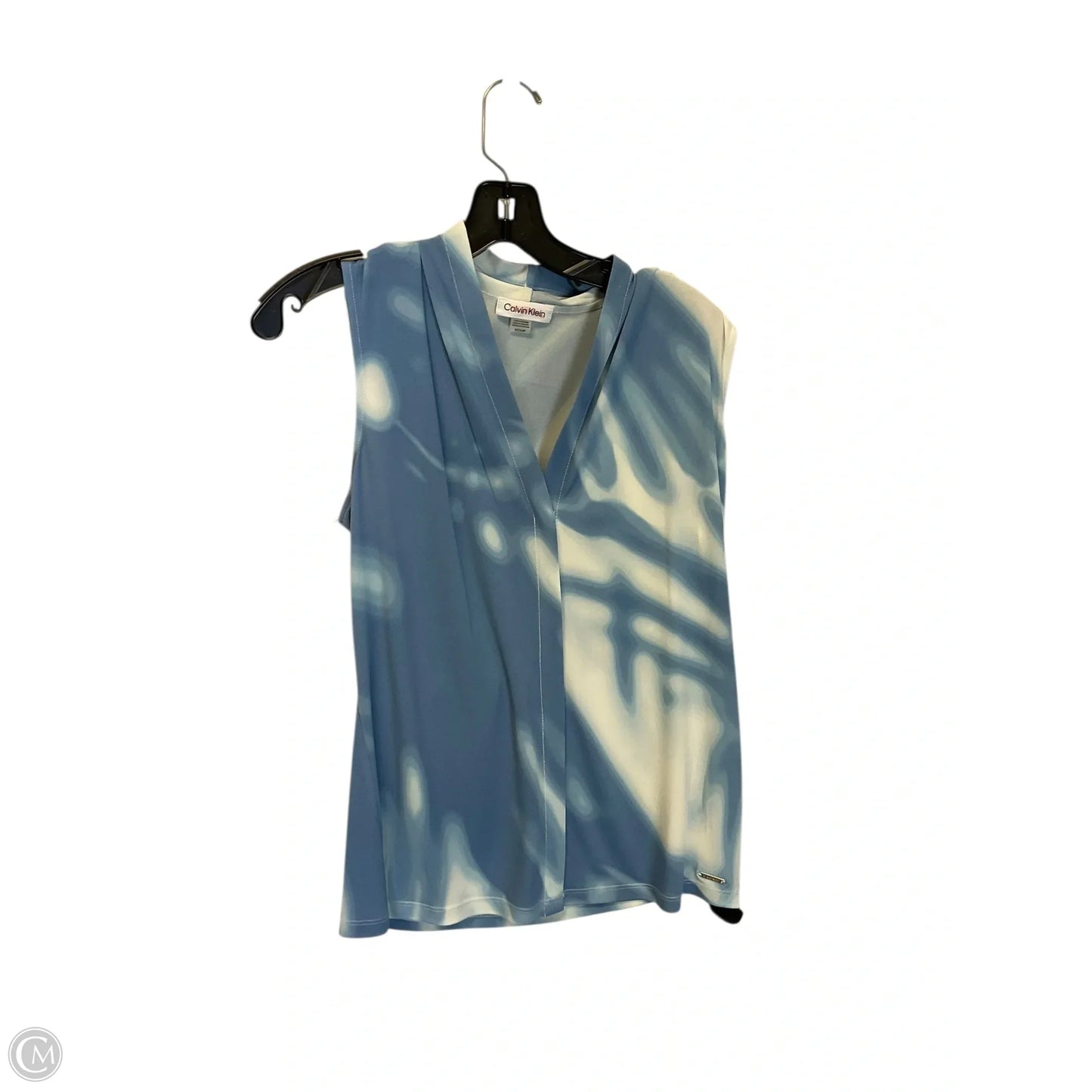 Top Sleeveless By Calvin Klein In Blue, Size: S