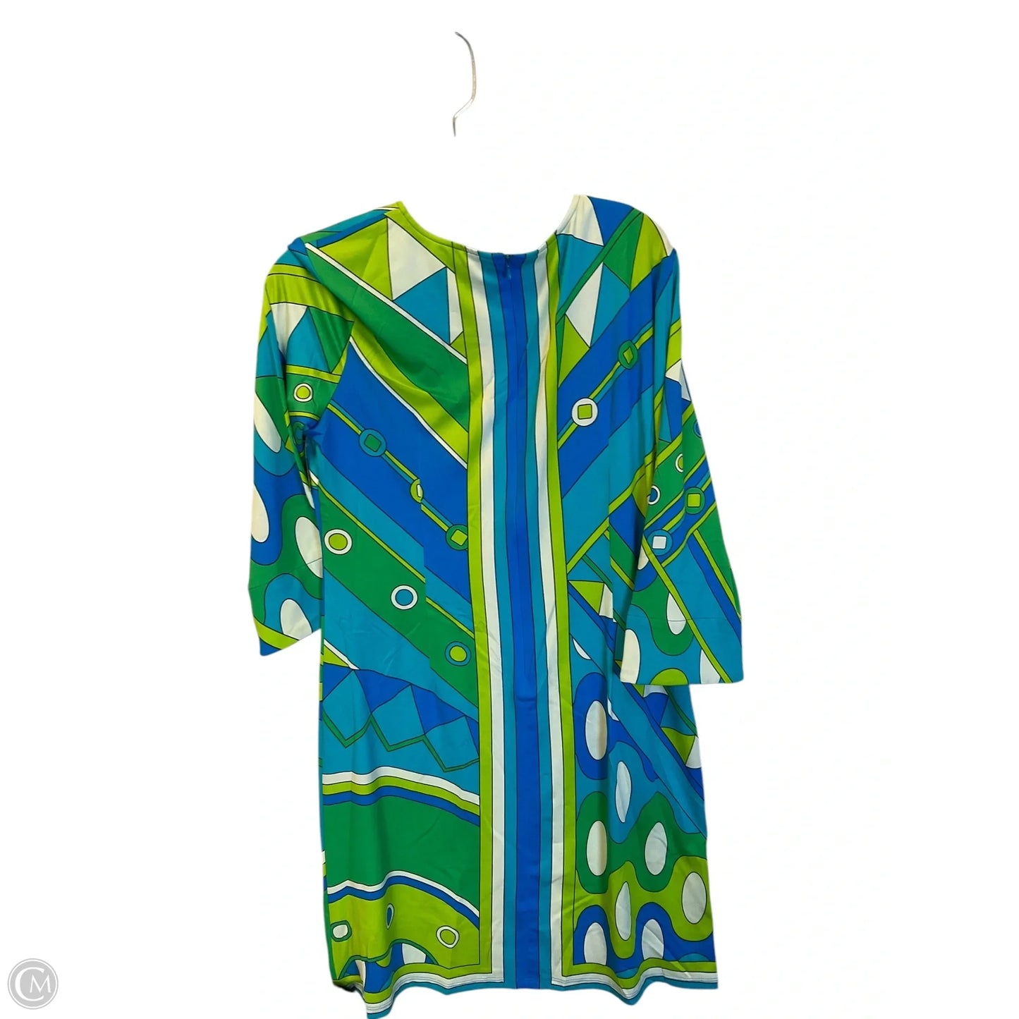 Dress Casual Short By Julie Brown In Blue & Green, Size: Xl