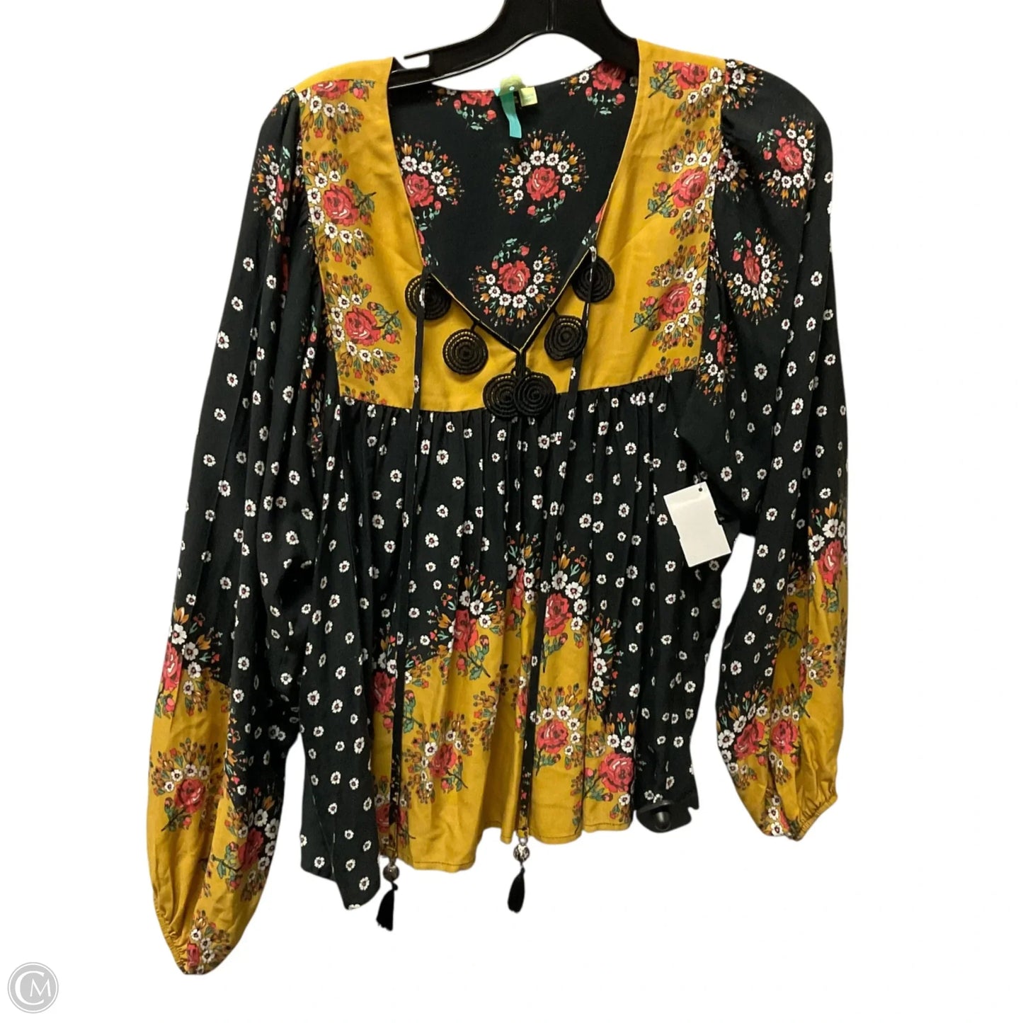 Top Long Sleeve By Clothes Mentor In Black, Size: Xs