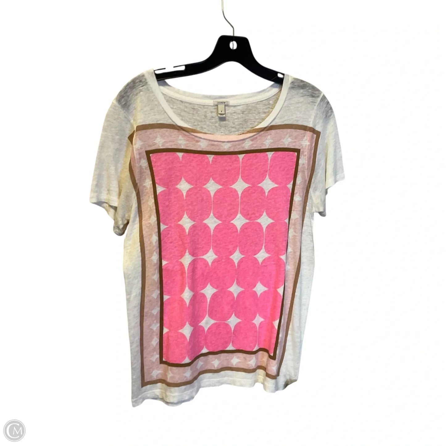 Top Short Sleeve By J. Crew In White, Size: S