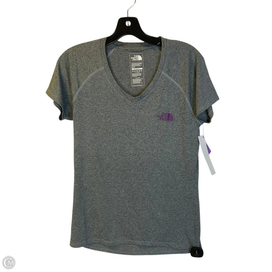 Athletic Top Short Sleeve By The North Face In Grey, Size: S