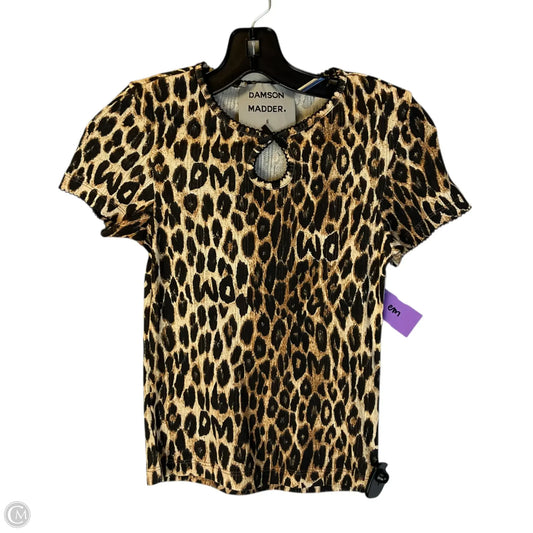 Top Short Sleeve By Clothes Mentor In Animal Print, Size: 6