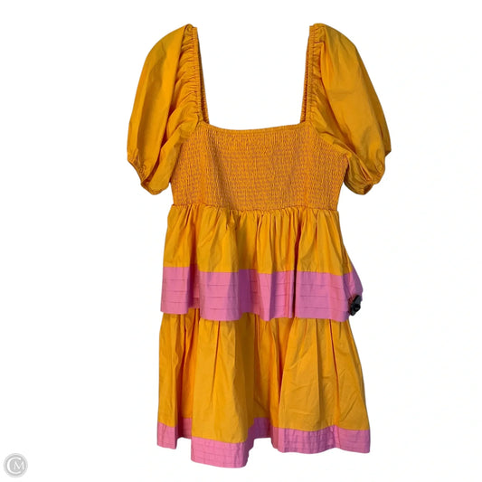 Dress Casual Short By English Factory In Orange & Pink, Size: L
