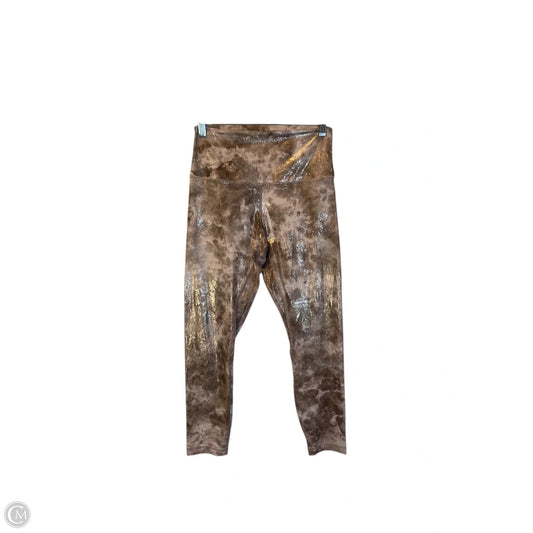 Athletic Leggings By Lululemon In Gold, Size: 8