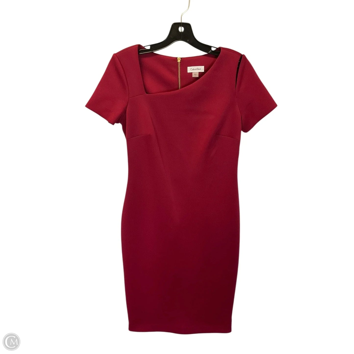 Dress Work By Calvin Klein In Red, Size: S