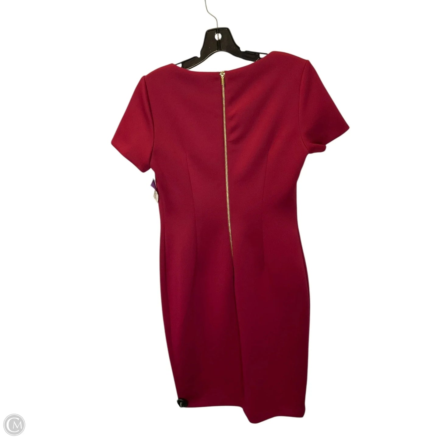 Dress Work By Calvin Klein In Red, Size: S