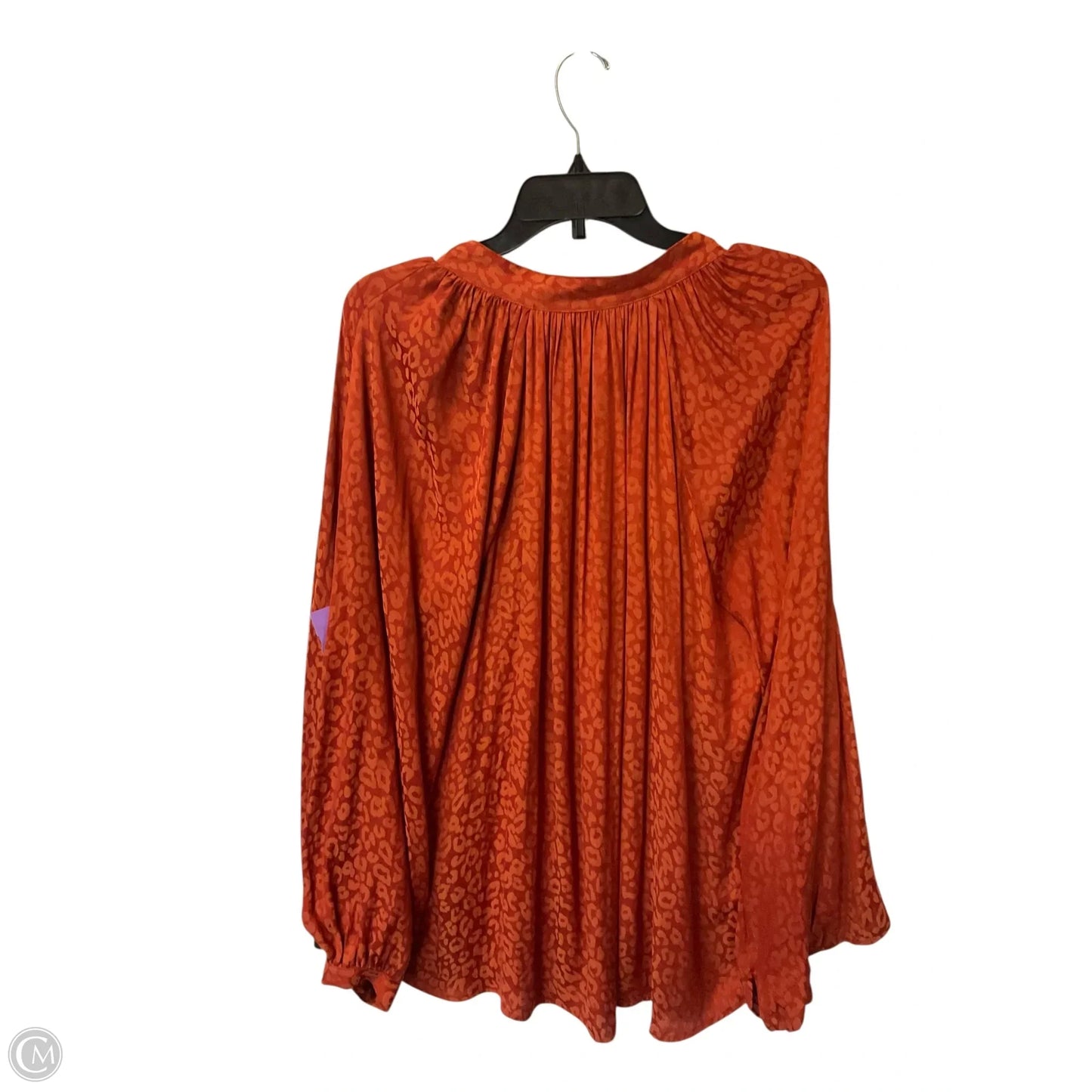 Top Long Sleeve By Crown And Ivy In Orange, Size: Xl