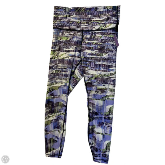 Athletic Leggings By Lululemon In Multi-colored, Size: 8