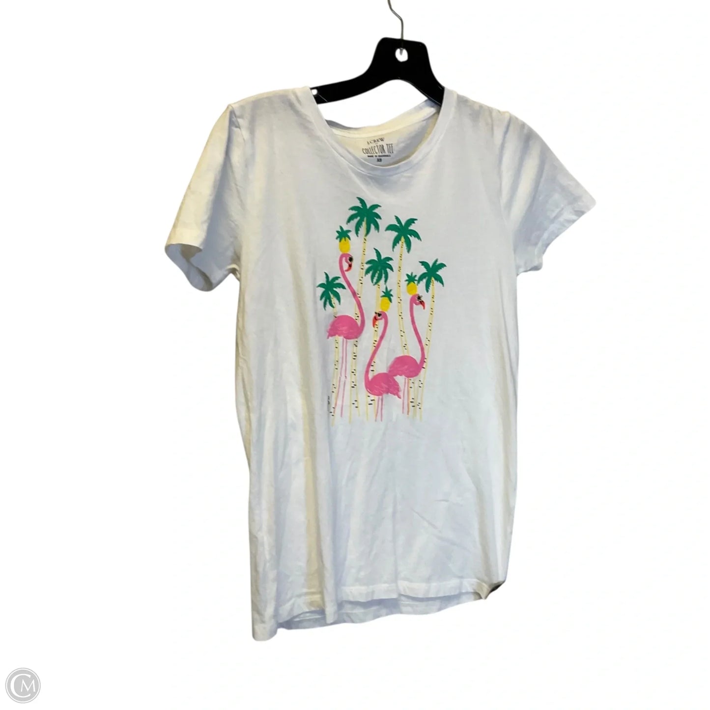 Top Short Sleeve By J. Crew In White, Size: Xs