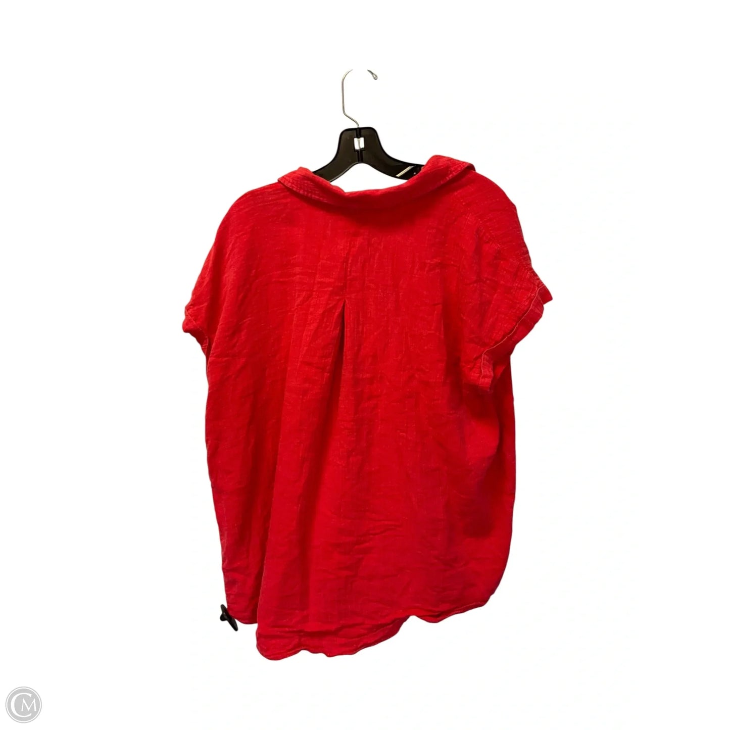 Top Short Sleeve By Wonderly In Red, Size: 1x