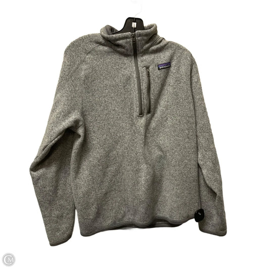Sweatshirt Collar By Patagonia In Grey, Size: M