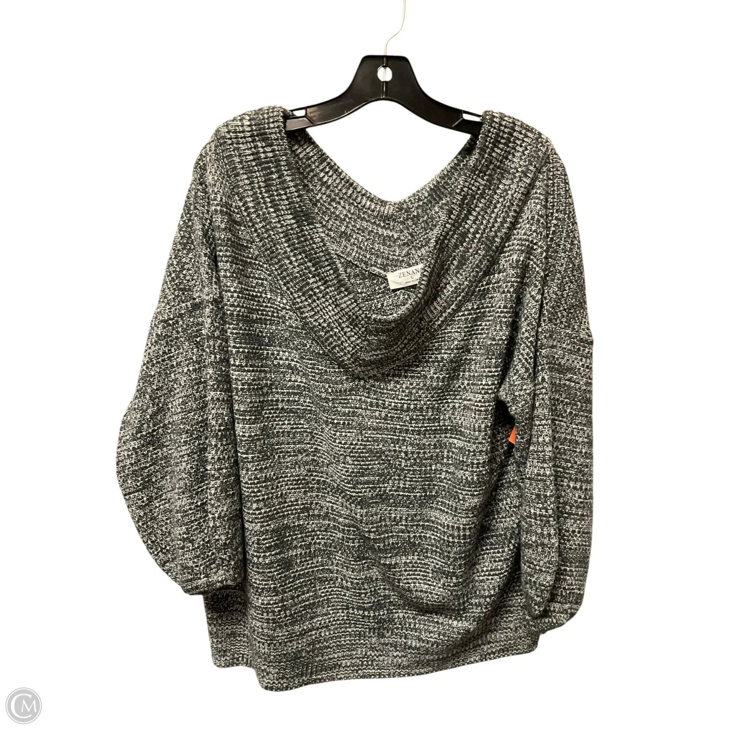 Sweater By Zenana Outfitters In Grey, Size: L