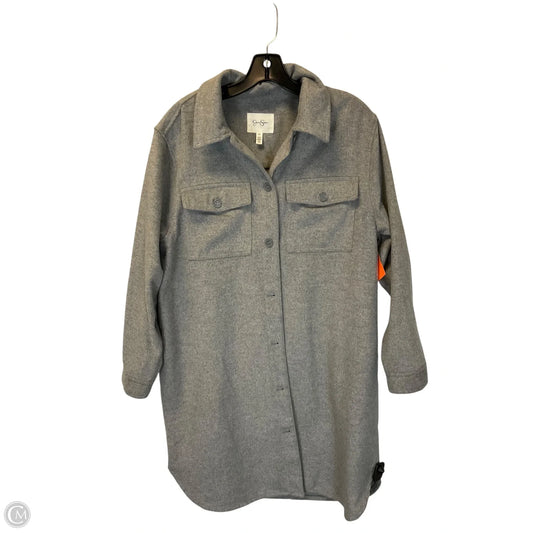 Coat Trench Coat By Jessica Simpson In Grey, Size: Xl