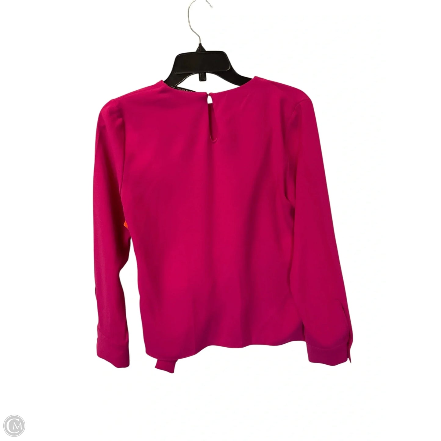Top Long Sleeve By Zara Basic In Pink, Size: S