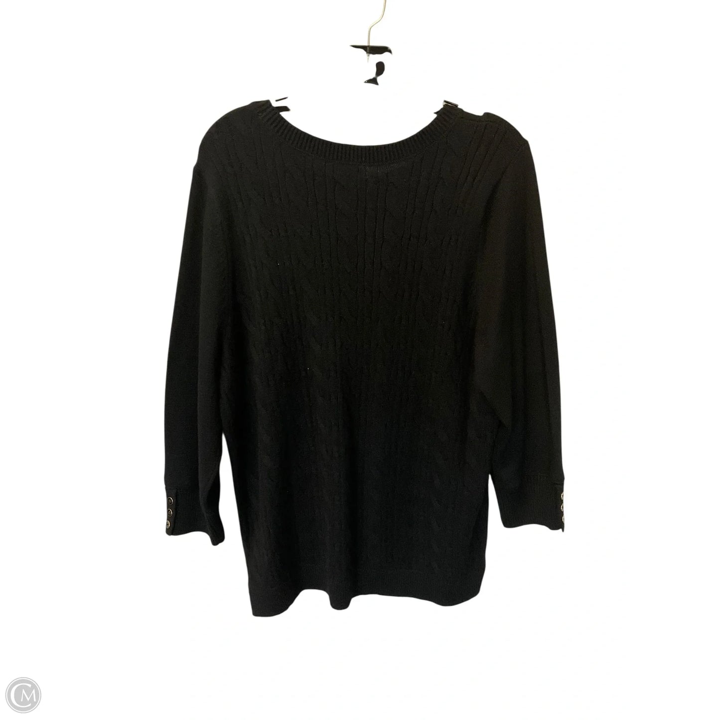 Sweater By Talbots In Black, Size: 2x
