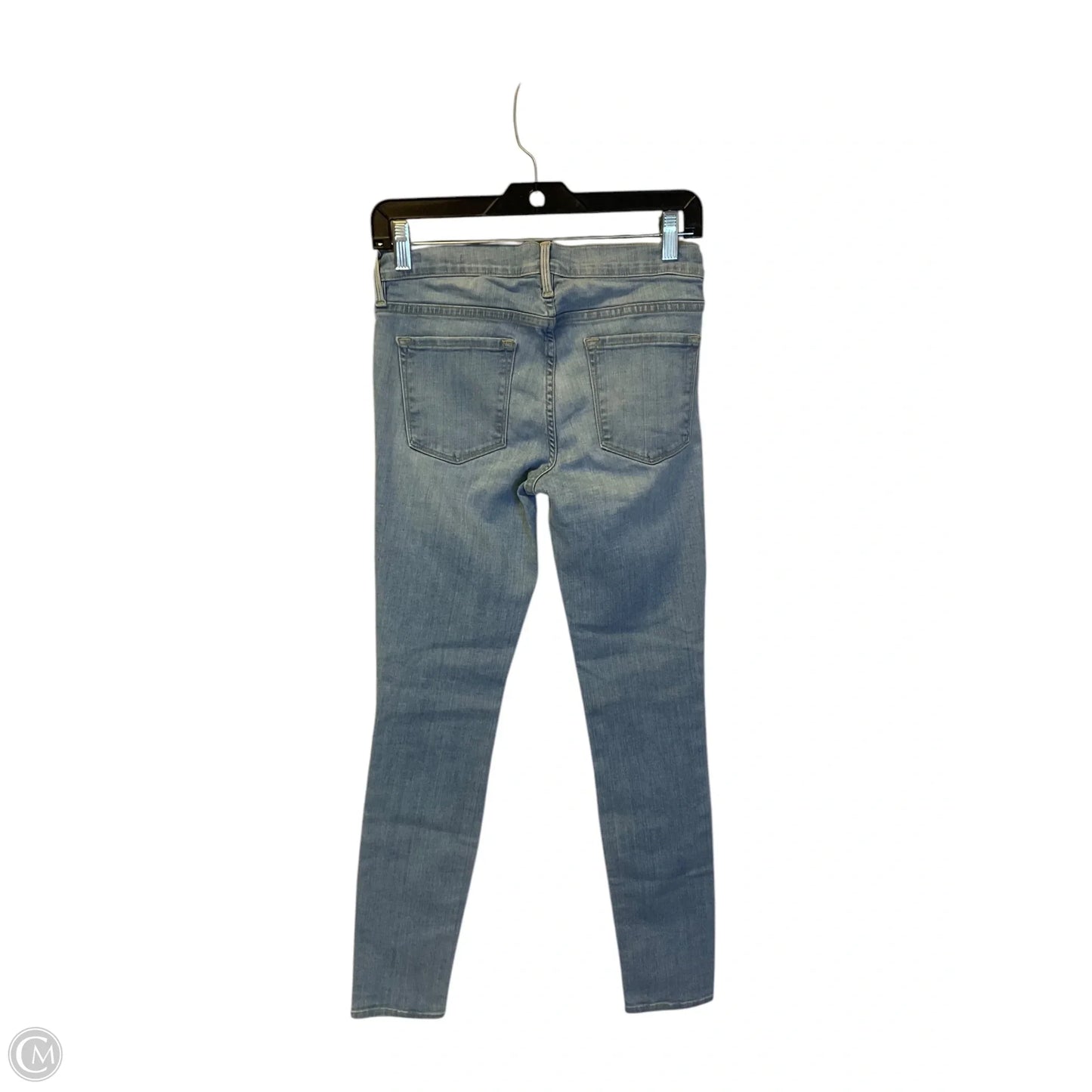 Jeans Skinny By Frame In Blue Denim, Size: 4