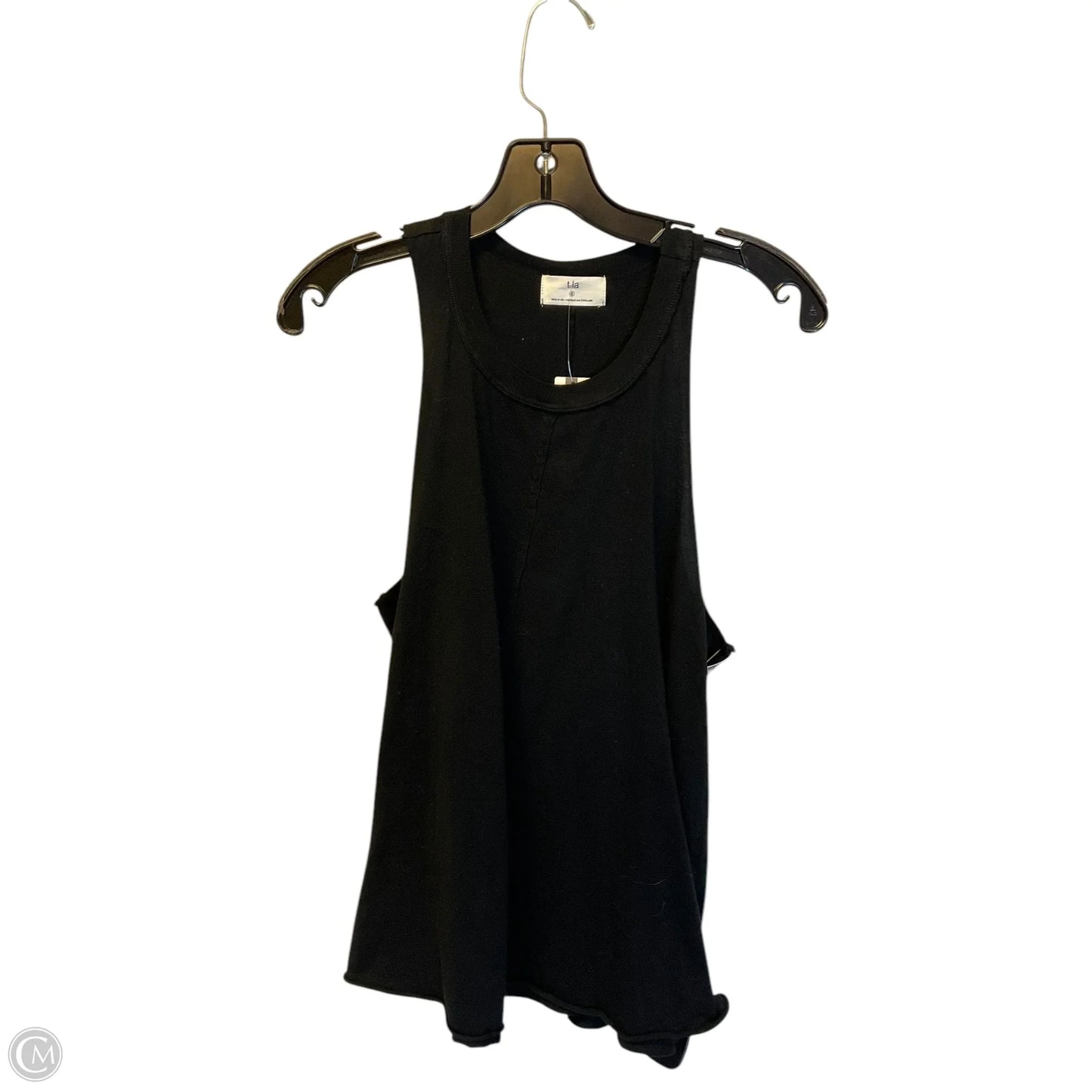 Top Sleeveless By T.la In Black, Size: S