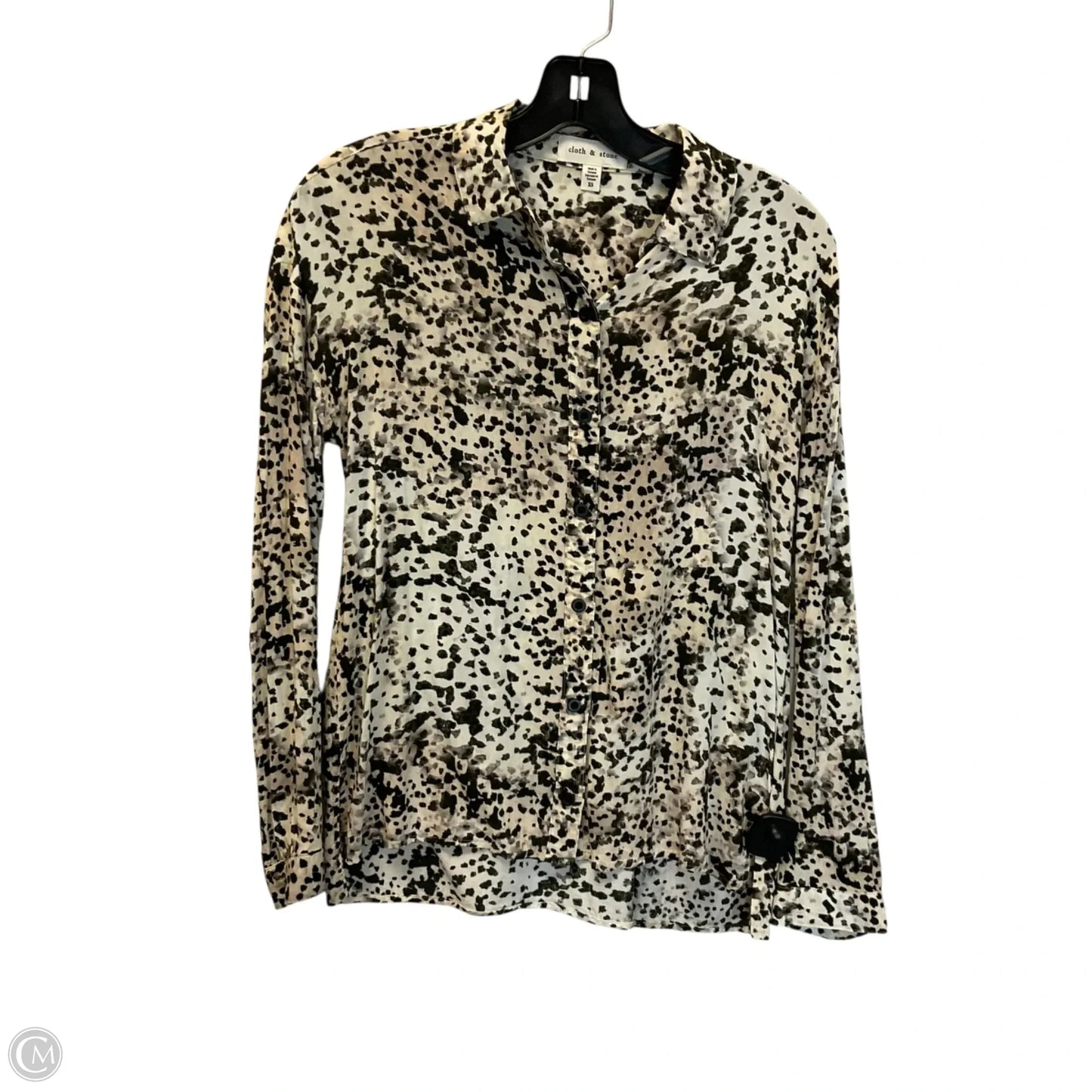 Top Long Sleeve By Cloth & Stone In Brown, Size: Xs