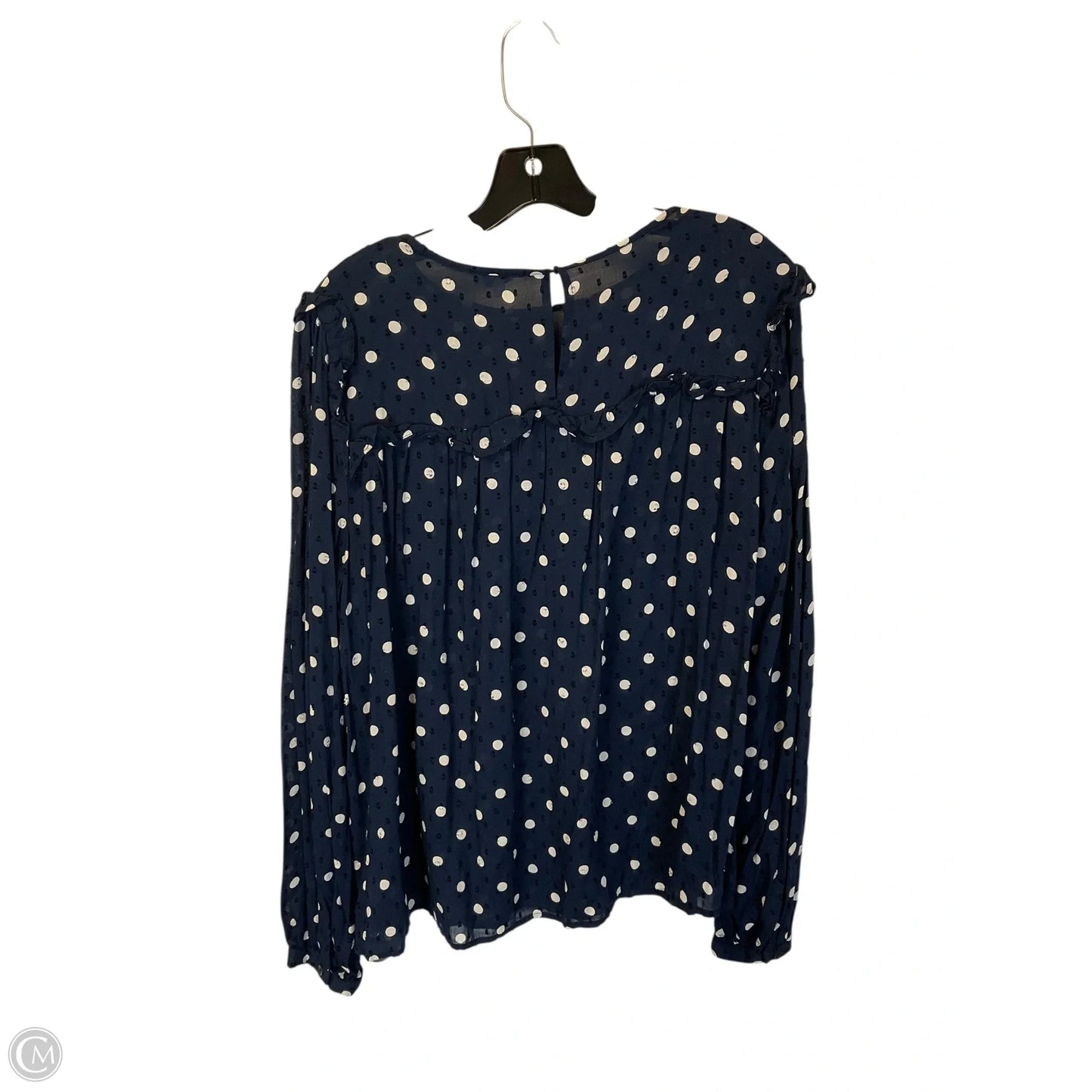 Top Long Sleeve By Crown And Ivy In Navy, Size: Xl