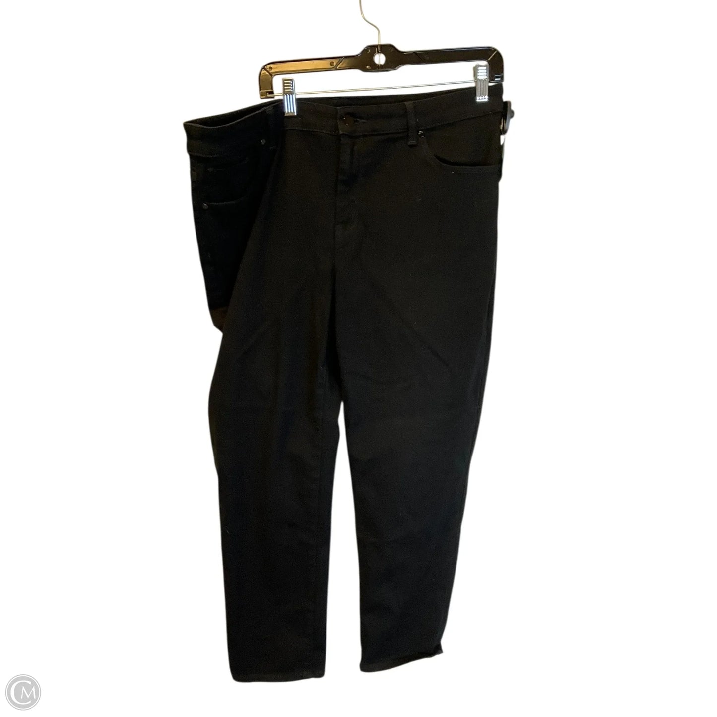 Jeans Skinny By Chicos In Black Denim, Size: 16