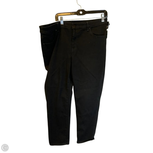 Jeans Skinny By Chicos In Black Denim, Size: 16