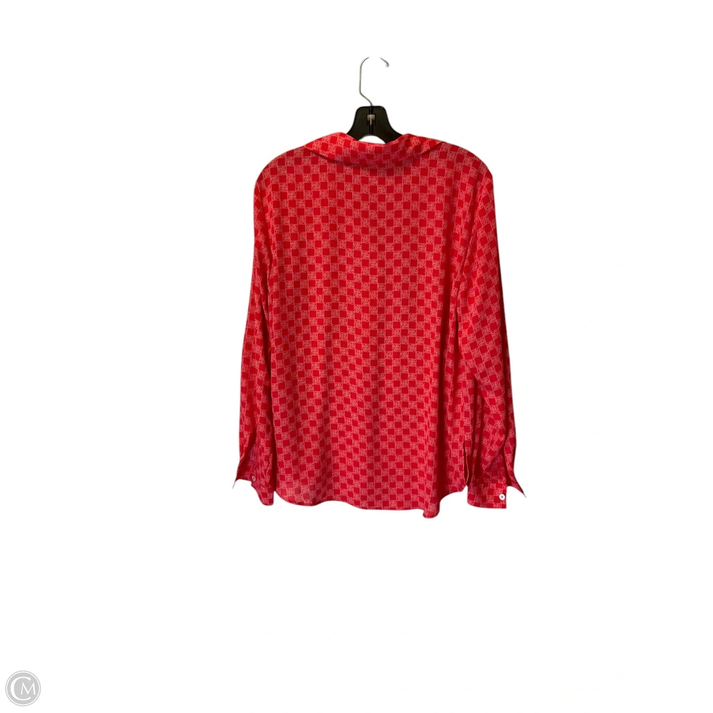 Top Long Sleeve By Michael By Michael Kors In Red, Size: M
