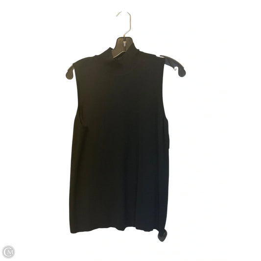 Top Sleeveless By Chicos In Black, Size: S
