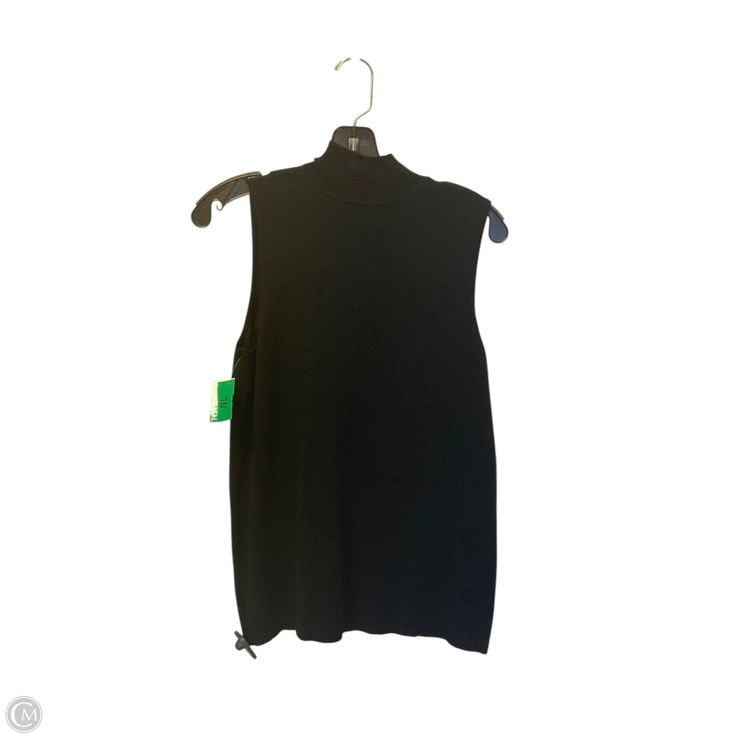 Top Sleeveless By Chicos In Black, Size: S