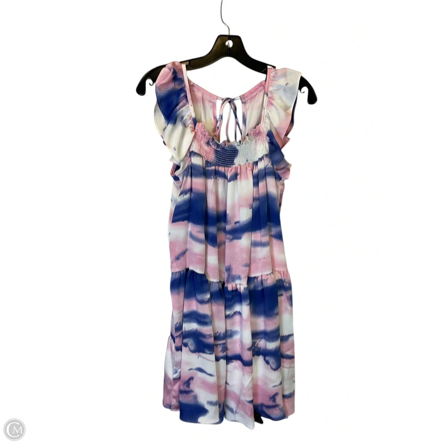 Dress Party Short By Ces Femme In Blue & Pink, Size: S