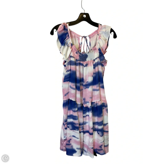 Dress Party Short By Ces Femme In Blue & Pink, Size: S