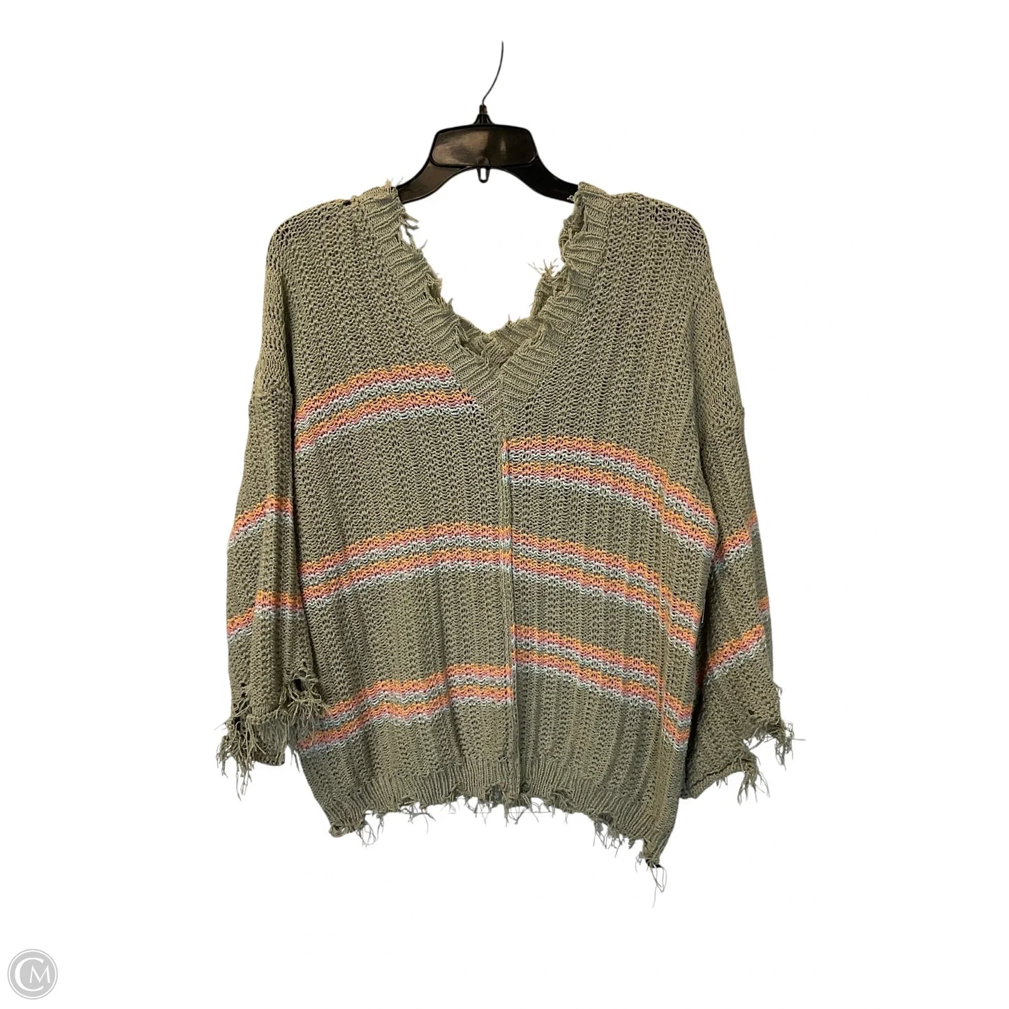Sweater By Pol In Green, Size: L