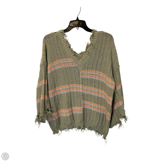Sweater By Pol In Green, Size: L