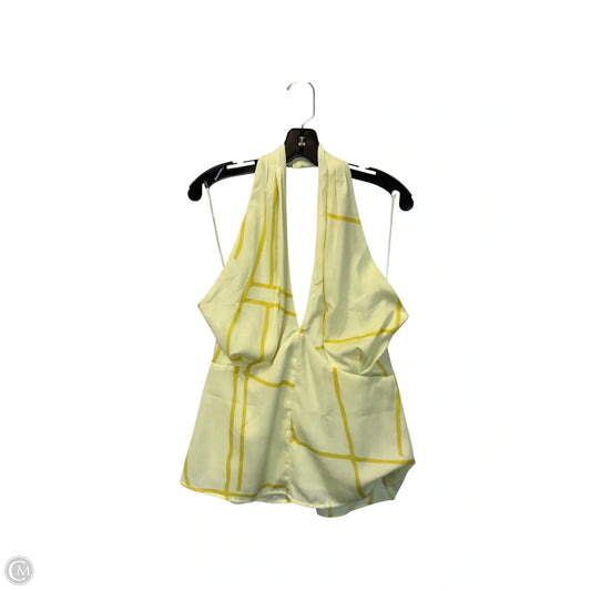 Top Sleeveless By Banana Republic In Yellow, Size: 10
